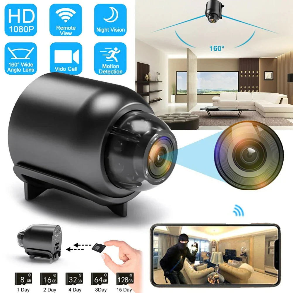 Mini Camera WiFi Video and Audio Recorder IP Cam Smart Home Night Vision