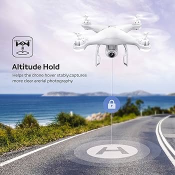 Sky explorer Drone with lcd remote  Camera for Adults,  Foldable Hobby RC Quadcopter