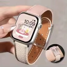 Women Leather Strap for Apple Watch