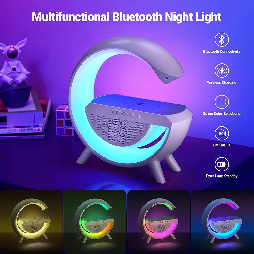 Bluetooth Speaker-Colorful Atmosphere Light Wireless Charging