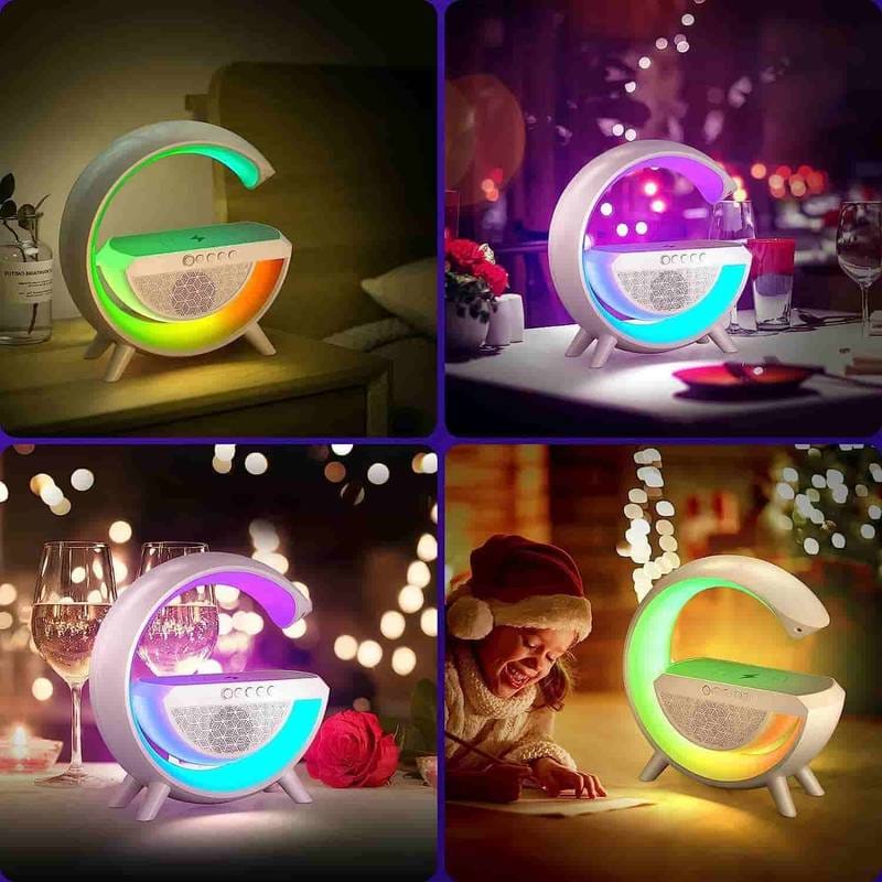 Bluetooth Speaker-Colorful Atmosphere Light Wireless Charging