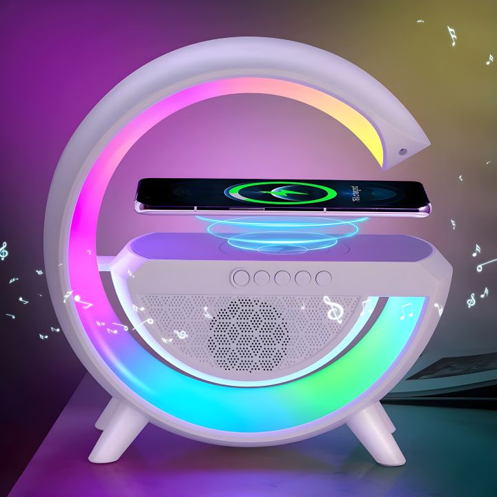 Bluetooth Speaker-Colorful Atmosphere Light Wireless Charging