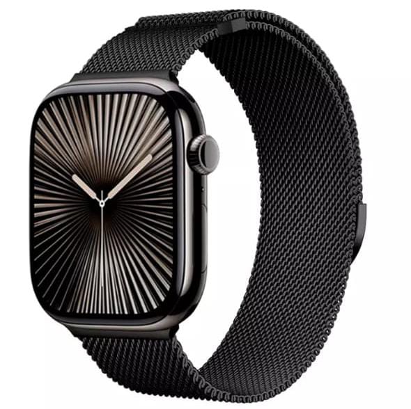 Stainless Steel Milanese Loop with Apple Watch