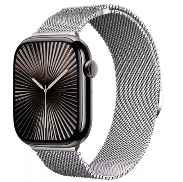 Stainless Steel Milanese Loop with Apple Watch